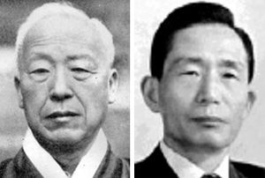 대한민국 건국 대통령인 이승만(왼쪽)과 한국 경제 발전을 이끈 박정희 대통령/조선일보DB