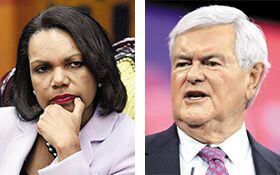 콘돌리자 라이스, 뉴트 깅그리치