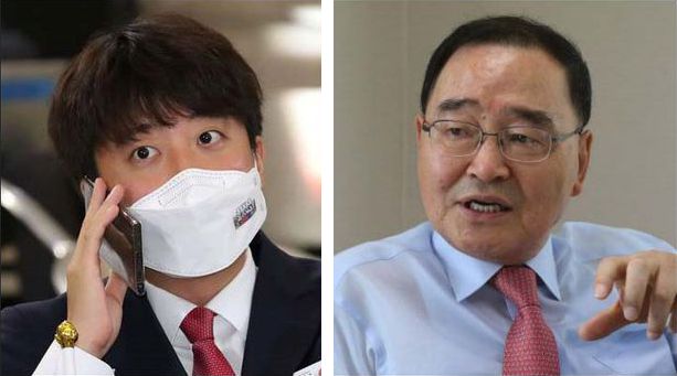 국민의힘 이준석 대표가 22일 당 선거관리위원장 인선 문제로 정홍원 전 국무총리를 만난 것으로 확인됐다/연합뉴스