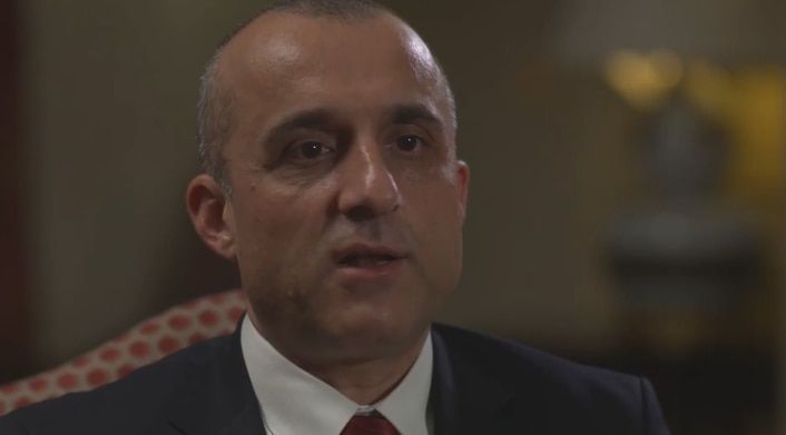 탈레반의 아프간 장악 후 북부 판지시르의 계곡에서 반탈레반 저항군 '아프간 민족저항전선'(NRF)을 이끄는 암룰라 살레 제1부통령. /FOX 캡처