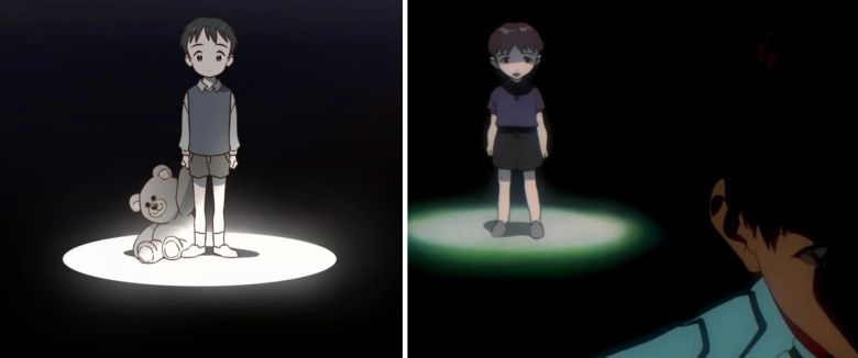 표절 논란에 휩싸여 결국 연재 중단된 웹툰 '뜨거운 양철지붕 위의 고양이'의 한 장면(왼쪽)과 일본 만화 '에반게리온'(오른쪽). /온라인 커뮤니티