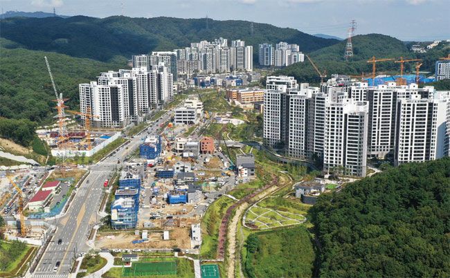 성남시 분당구 대장동 사업부지 전경. photo 뉴시스