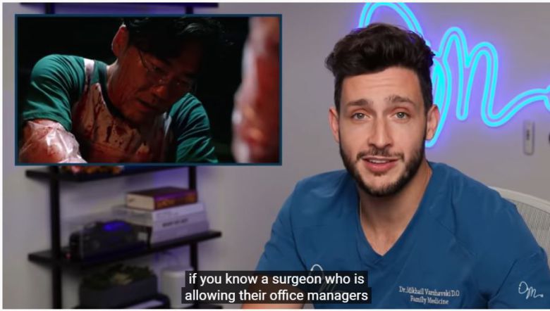 미국의 한 의사가 드라마 '오징어 게임' 속 불법 장기 적출 장면을 두고 "코미디인지 아닌지 모르겠다"고 말했다. /유튜브 '닥터마이크'