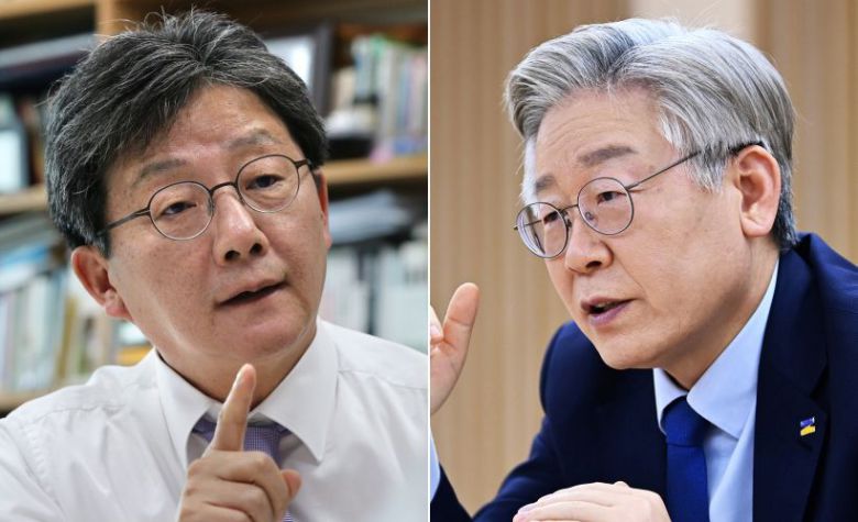 유승민 전 의원과 이재명 경기지사. /조선DB