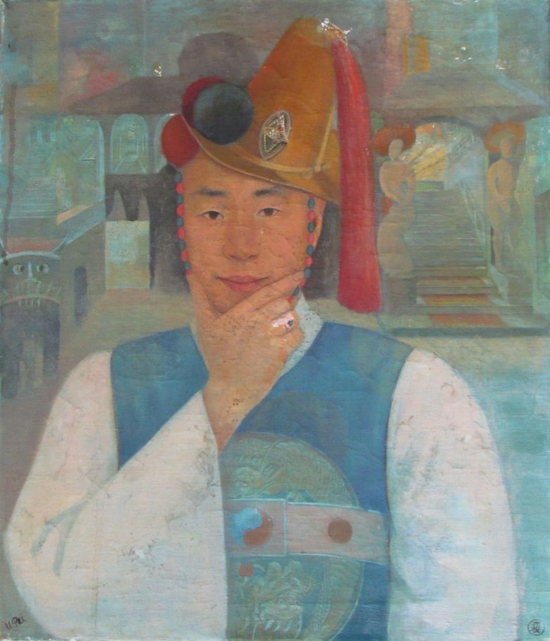 배운성 ‘자화상’(1930년대). /베를린 인류학박물관 제공, Ethnologisches Museum, Staatliche Museen zu Berlin (사진 Martin Franken)