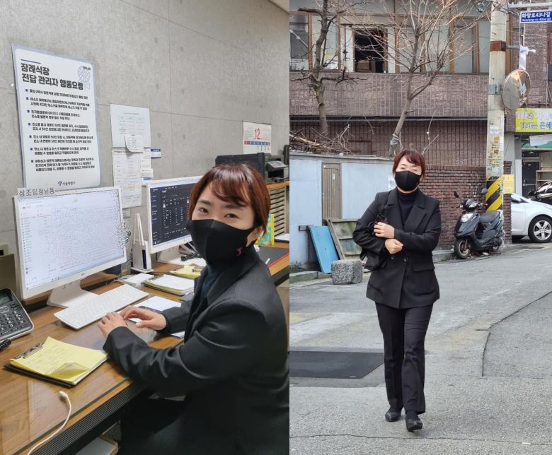 경기 북부지역을 담당하는 작은 상조업체에서 '손팀장'으로 일하고 있는 손수조씨.  /박은주기자