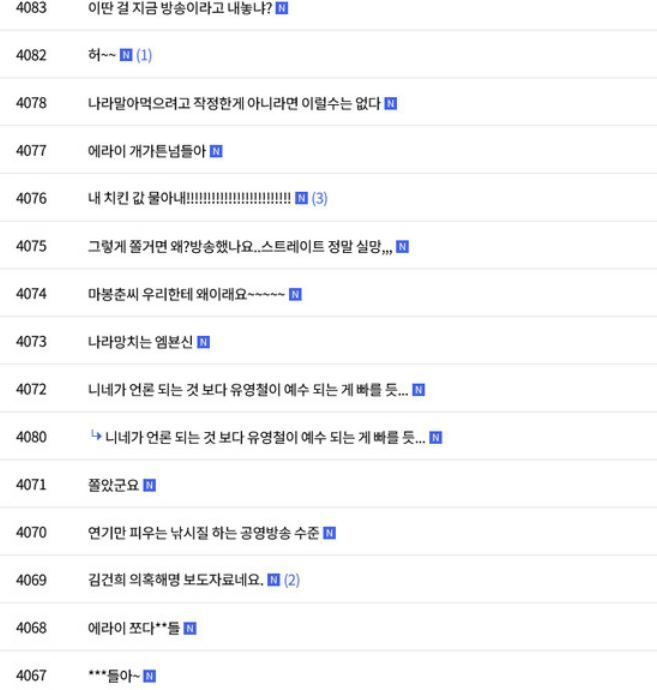 MBC '스트레이트' 방송 후 시청자게시판에 올라온 항의글/스트레이트 시청자게시판