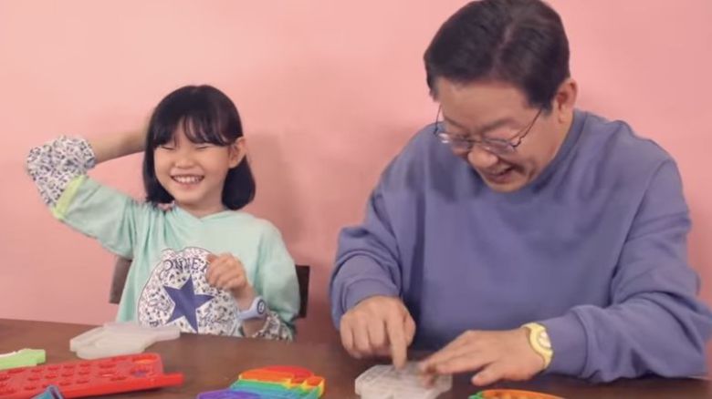 지난달 31일 어린이 유튜브 '라임튜브'에 출연한 더불어민주당 이재명 대통령후보 /유튜브