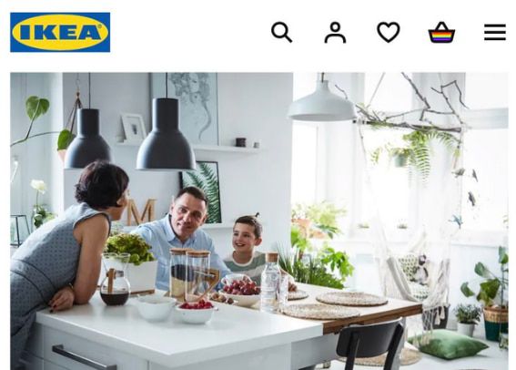 스웨덴 가구업체 이케아에 올라온 사진. 네티즌들은 "친구는 방에서 식사가 끝나길 기다리고 있다"는 글과 함께 이 사진을 '스웨덴게이트' 밈으로 활용하고 있다. /이케아