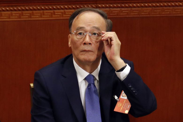 왕치산 중국 국가부주석 /조선일보DB