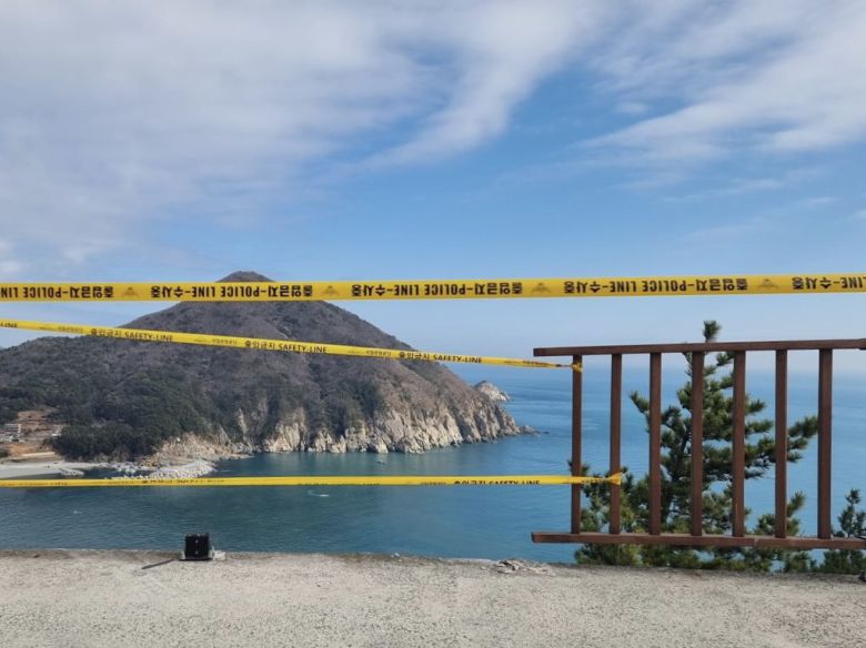 경남 거제시 남부면 다포리 사고 현장. /독자제공