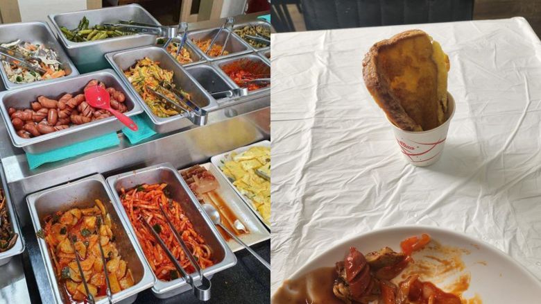 3일 온라인 커뮤니티에 올라온 강원도 한 한식뷔페의 사진. /보배드림