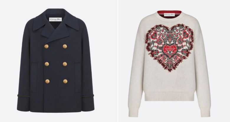 델핀 아르노 크리스찬 디올CEO가 입은 코트와 니트 모두 디올 제품이다./ 디올