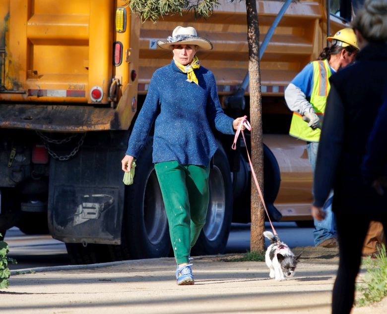 2023년 3월 13일 미국 캘리포니아 로스앤젤레스에서 강아지를 데리고 산책하는 앤디 맥도월./BauerGriffin/INSTARimages/로이터 커넥트