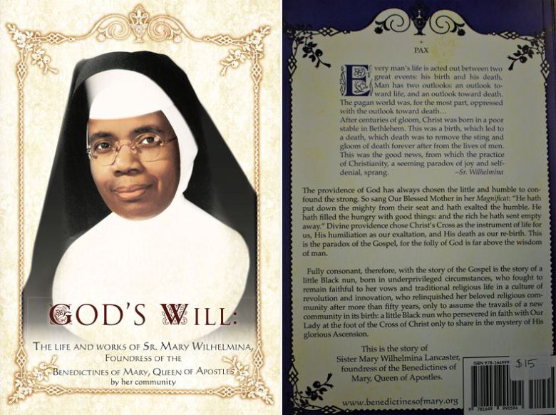 빌헬미나 랭커스터 수녀의 일생이 담긴 책. 표지에서 수녀의 생전 모습을 볼 수 있다. /베네딕토 마리아 수녀회 홈페이지