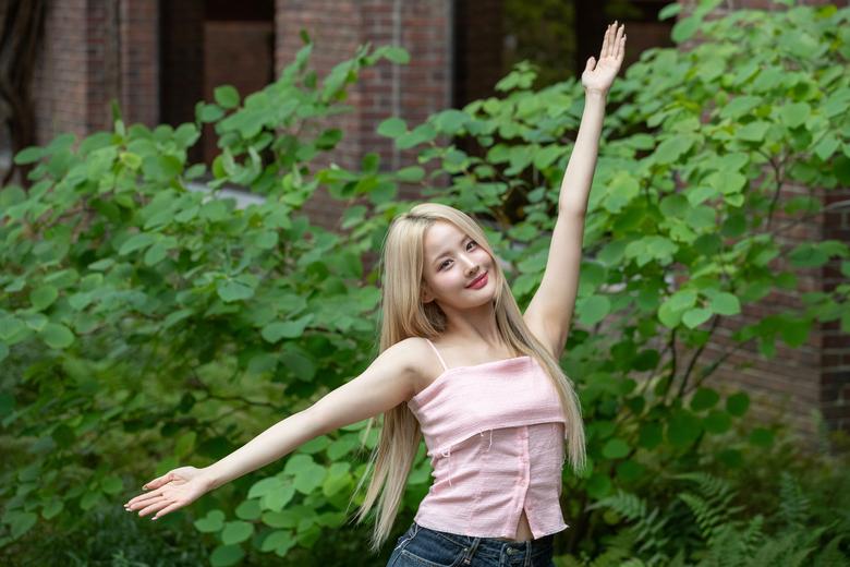 가수 심신의 딸 걸그룹 '키스오브라이프'의 벨./이태경기자