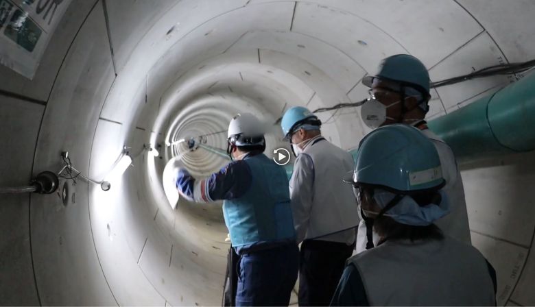 도쿄전력의 후쿠시마 제1원전 처리수 방류 터널./도쿄전력