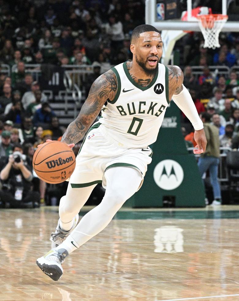 밀워키 벅스로 유니폼을 바꿔입은 데이미언 릴러드. / USA투데이 연합뉴스