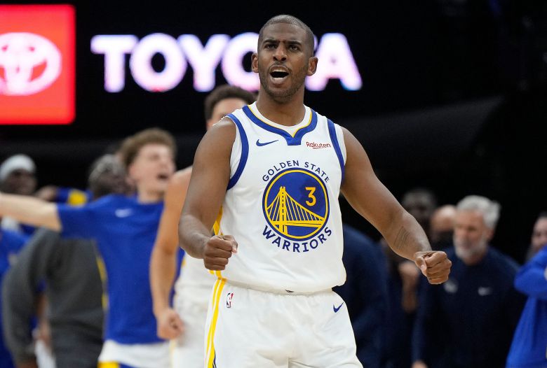 골든스테이트 워리어스에서 우승 반지를 노리는 크리스 폴. / AFP 연합뉴스
