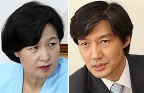 추미애 전 법무부 장관과 조국 전 법무부 장관/조선일보 DB