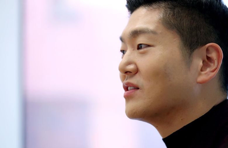 국민의힘 김재섭 도봉갑 당협위원장이 10일 서울 중구 조선일보미술관에서 본지와 인터뷰를 갖고 있다. /남강호 기자