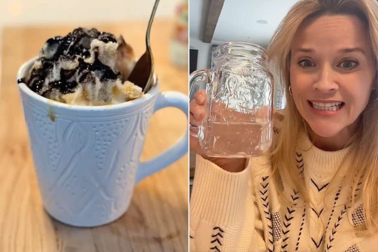 위더스푼이 눈을 전자레인지에 녹였는데 깨끗하다며 먹어도 문제 없다고 주장했다. /틱톡