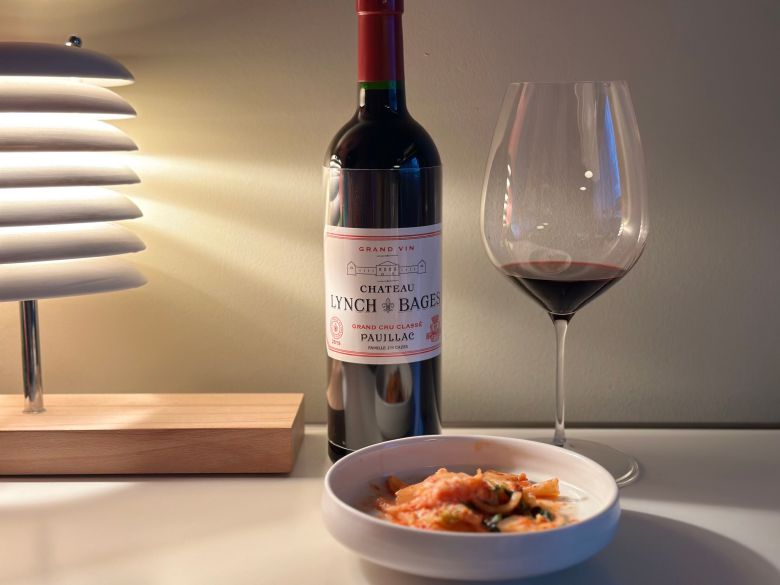 린쉬 바쥬 와인과 수퍼판 김치. /이혜운 기자