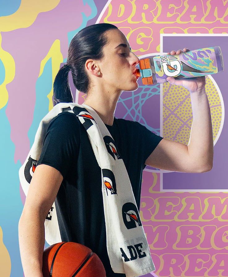 클라크는 게토레이와 후원 계약을 맺었다. / 인스타그램