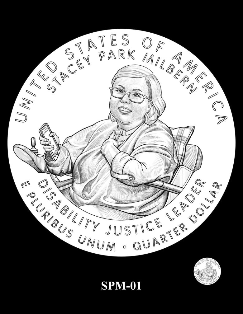 내년 발행될예정인 25센트 동전의 시안./미 연방 조폐국