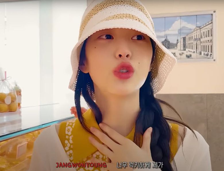 장원영 브이로그 속 한 장면. /아이브 유튜브