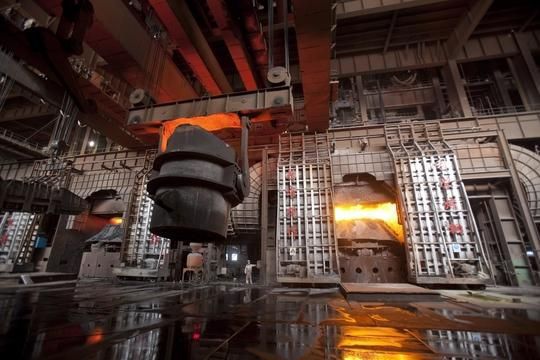 중국 허베이성에 위치한 철강 생산 시설