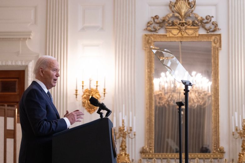 31일 미국 백악관에서 연설 중인 조 바이든 미국 대통령 /UPI 연합뉴스