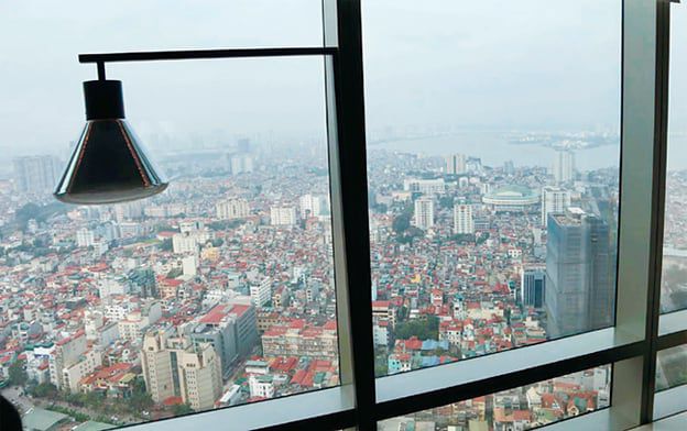 베트남의 수도 하노이 한 호텔에서 바라본 하노이 시내. /조선일보 DB