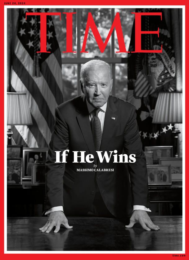 조 바이든 미국 대통령 사진이 실린 오는 6월 24일자 시사 주간지 타임 표지/타임