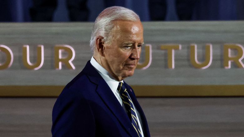 조 바이든 미국 대통령이 9일(현지시각) 미국 워싱턴에서 열린 75주년 기념 나토 행사에 참석하고 있다. /로이터 연합뉴스