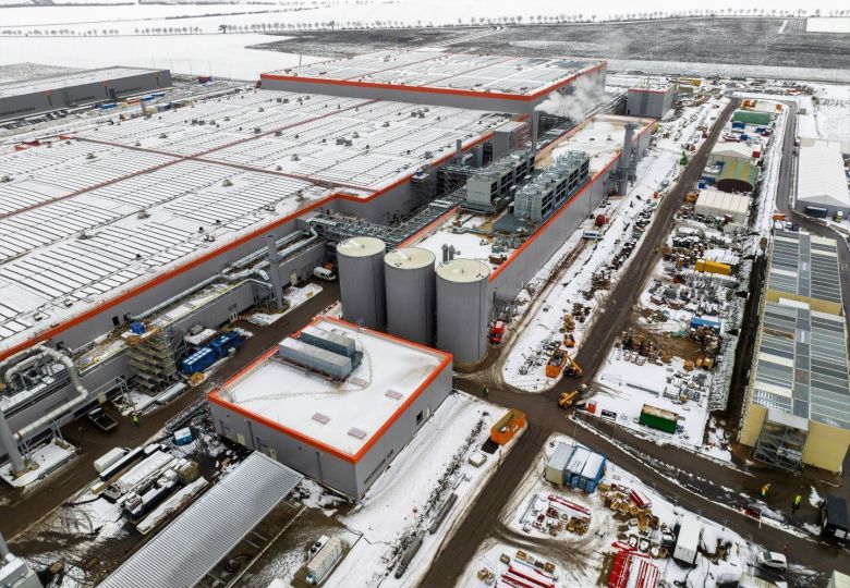 중국 배터리업체 CATL의 독일 아른슈타트공장. CATL이 완공한 최초의 해외 배터리 공장으로 2022년 12월 가동을 시작했다./로이터 연합뉴스