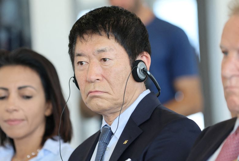 와타나베 모리나리 국제체조연맹 회장./로이터 연합뉴스