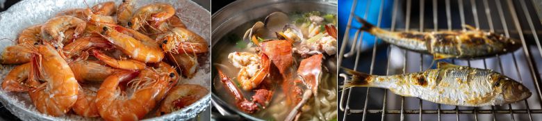 싱싱한 해산물은 산지에서 바로 먹을 때 제 맛을 느낄 수 있다. 남당항 수산 시장 식당에선 가을 별미 3대장 대하, 꽃게, 전어를 코스처럼 맛볼 수 있다. / 이건송 영상미디어 기자