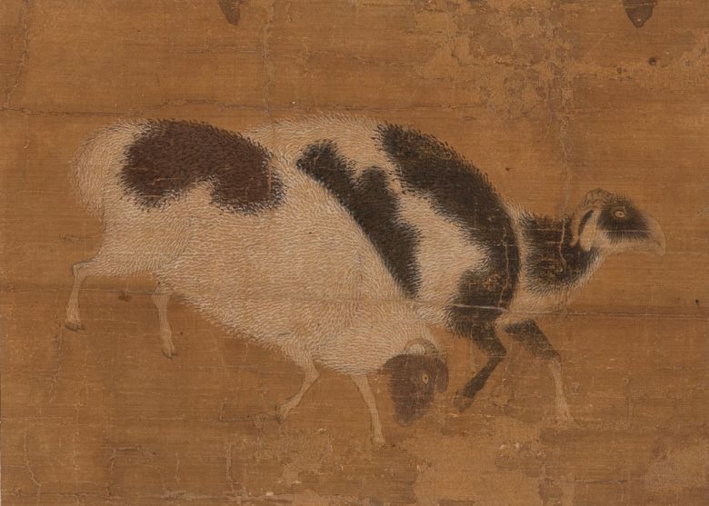 고려 제31대 공민왕이 꼼꼼한 필치로 그린 ‘양도(羊圖)’. /간송미술관