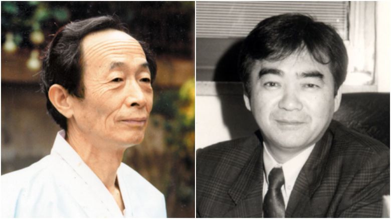 조연현(왼쪽) 현대문학 초대 주간(1955~1981)과 최동호 6대 주간 (1993~1995). /현대문학