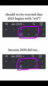 도널드 트럼프 미 대통령의 귀환 등 불확실한 국제 정세 속 소위 'WTF 연도'에 대한 공포도 커지고 있다.  코로나 원년인 2020년이나 올해 2025년처럼 1월 1일이 수요일, 즉 첫 해가 수-목-금(W-T-F)로 시작하는 해는 'What the F***(빌어먹을이란 뜻의 욕설)'과 이니셜이 같아 운수가 나쁘다는 설이다. /틱톡