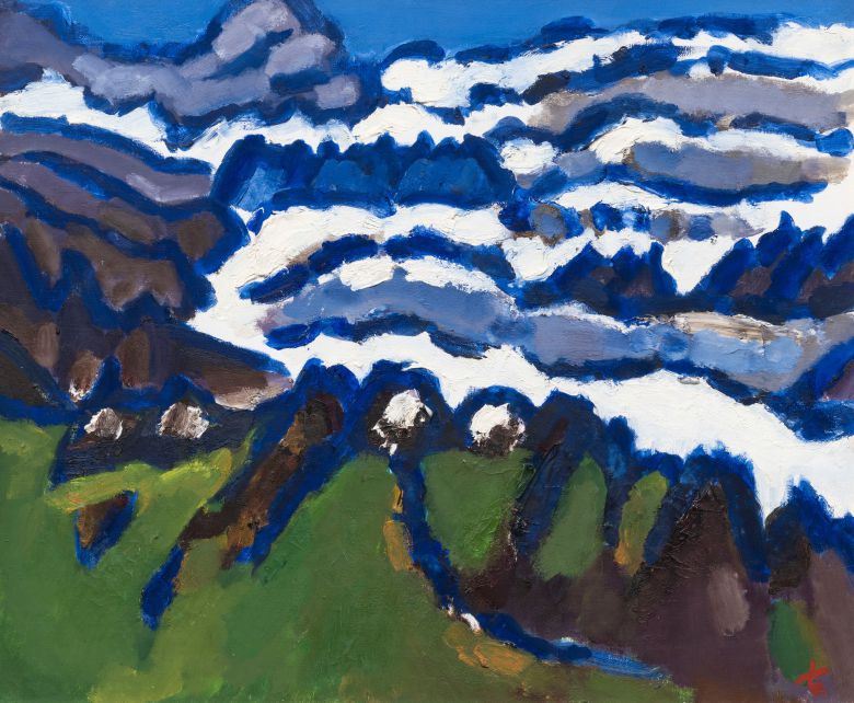 박고석, '외설악'(1984). 캔버스에 유채, 60.6×72.7cm. /현대화랑