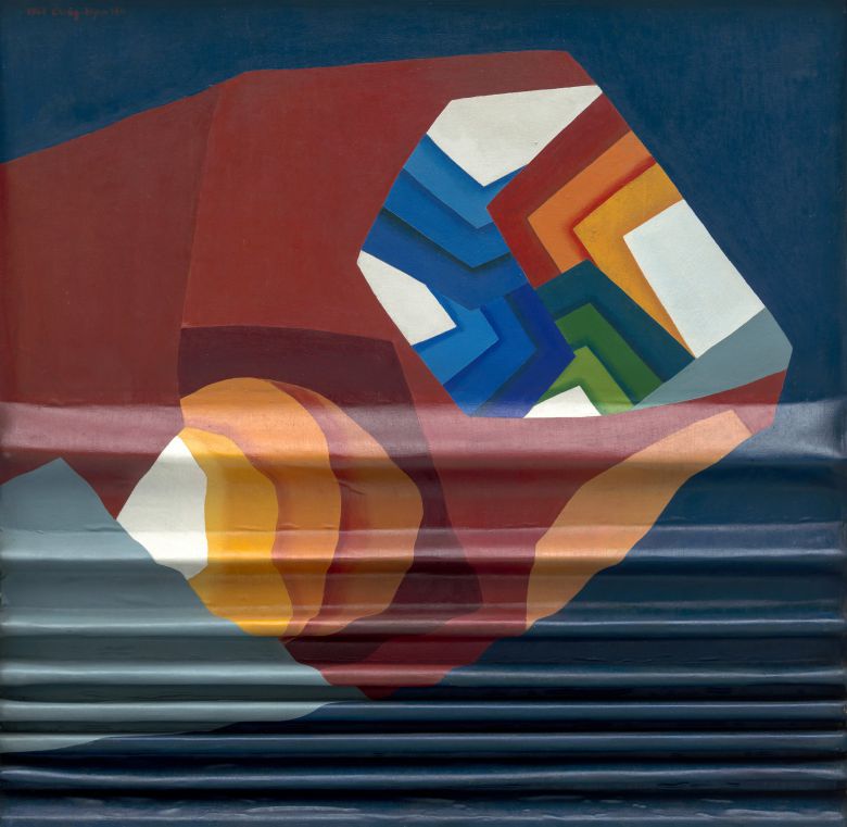 하종현, _도시계획백서 67_, 1967, 캔버스에 유채, 112 x 112 cm. 작가 제공. /아트선재센터