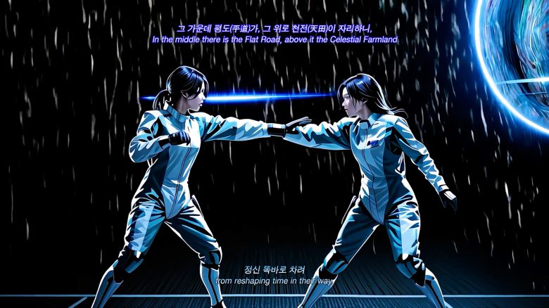 김아영, '딜리버리 댄서의 선: 인버스'(2024) 한 장면. /갤러리현대