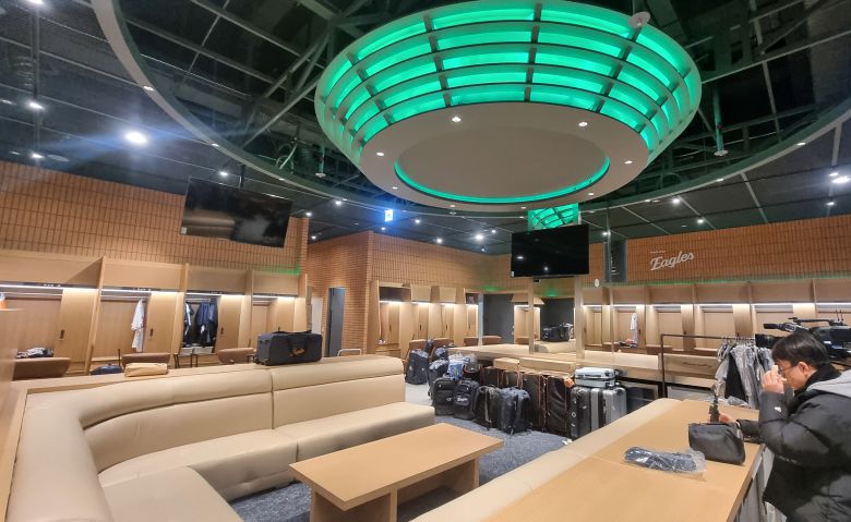 대전 한화생명 볼파크 홈팀 선수 라커룸. /신현종 기자