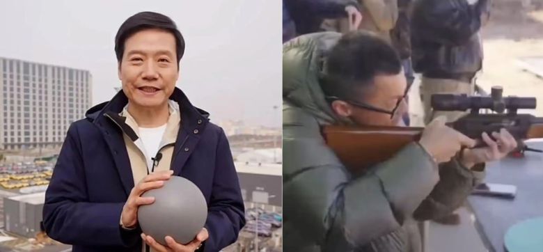 중국 전기차 업체들이 전기차 배터리 안전성을 증명하기 위한 실험 영상을 공개하고 있다. 샤오미 레이쥔 회장(왼쪽)과 샤오펑 실험 장면 일부./더우인