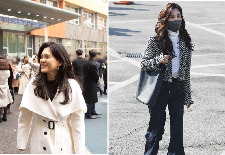 이부진 호텔신라 사장이 자녀의 졸업식때 입은 착장은 참고할만한 '학총룩'으로 꼽힌다. /인터넷 캡쳐