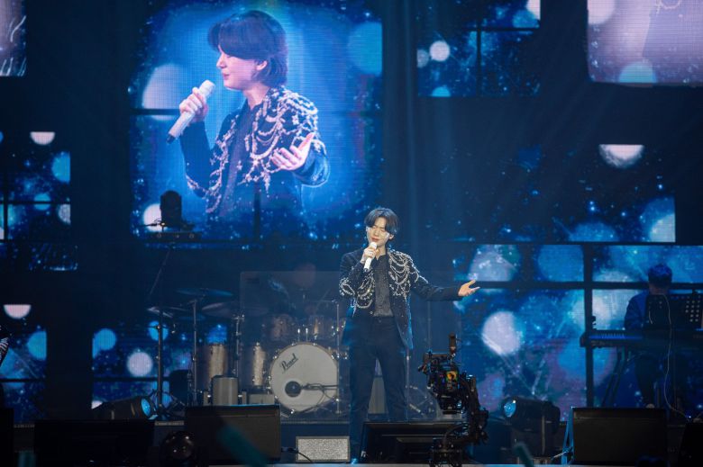 미스터트롯3 콘서트의 '진 스페셜' 김용빈. 이별에 이어 인생곡 '감사'가 이어졌다. /밝은 누리