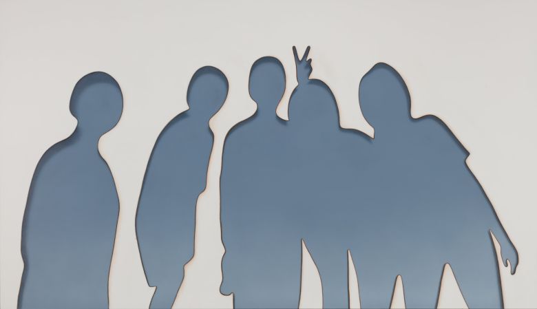 곽남신, '시간이 머무는 곳'. 캔버스에 아크릴릭, 색연필, 150x260cm, 2023. /작가 제공