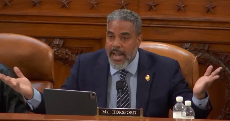 스티븐 호스포드 민주당 하원의원이 9일 세입위원회에서 발언을 하고 있다. /X(옛 트위터)